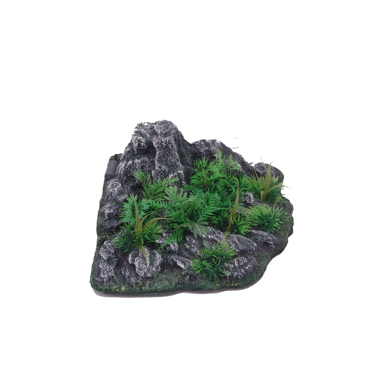 Aquatopia Rock with Green and Yellow Plant