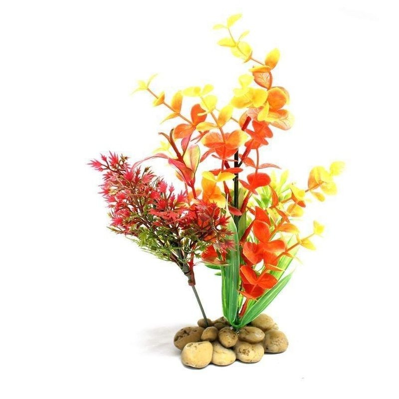 Aquatopia Yellow Plant with Pebble Base 15cm