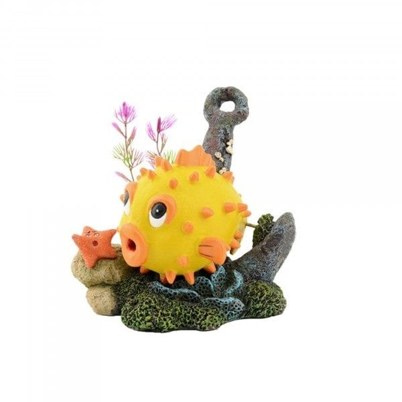 Bioscape Bubbler - Yellow Puffer & Anchor