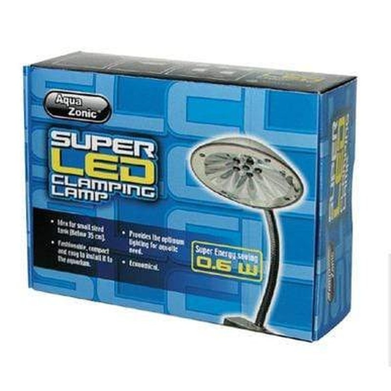 Aqua Zonic Super Mini LED Clamp Lamp Black
