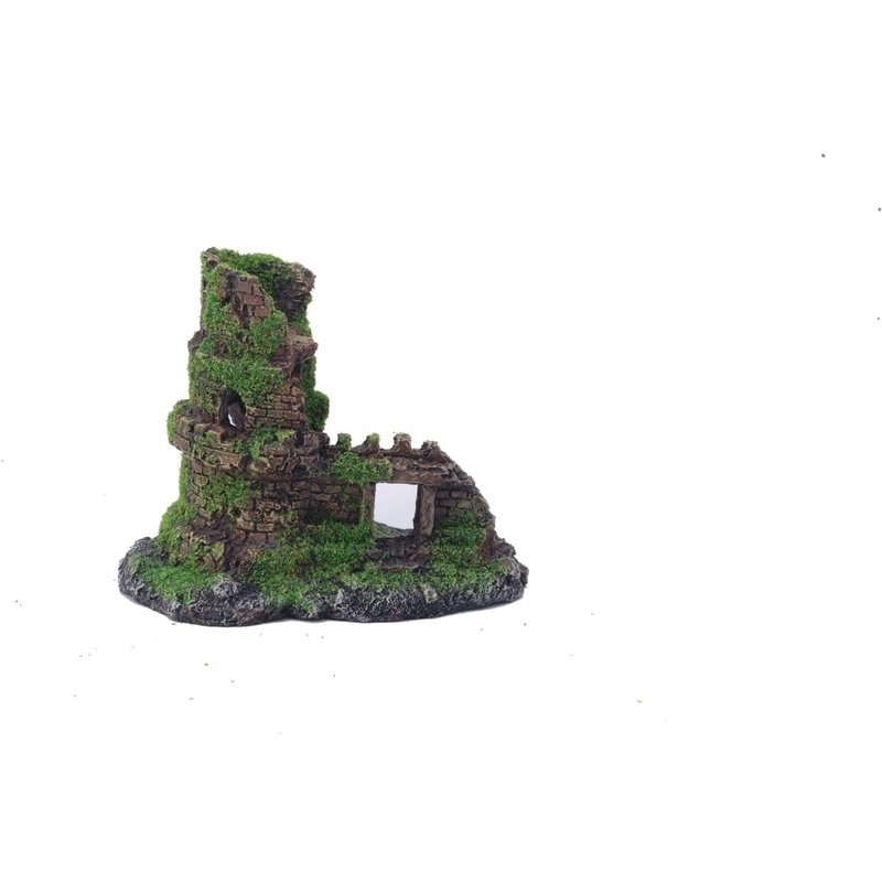 Aquatopia Castle with Moss 14 x 10 x 12cm