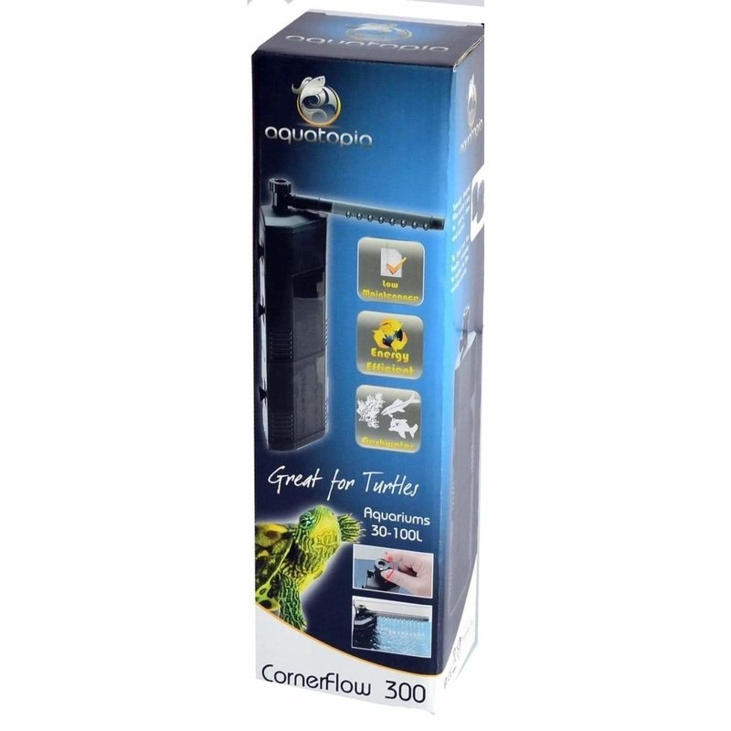 Aquatopia Cornerflow 300 Filter (30-100L, 300L/hr)