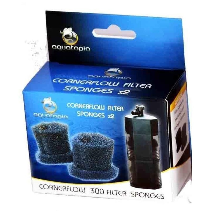 Aquatopia CornerFlow 300 Sponges 2 Pack