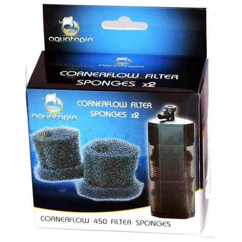 Aquatopia CornerFlow 450 Sponges 2 Pack