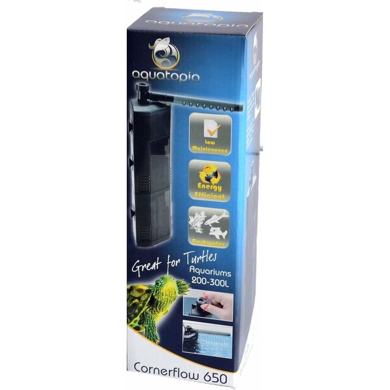 Aquatopia Cornerflow 650 Filter (200-300L, 650L/hr)