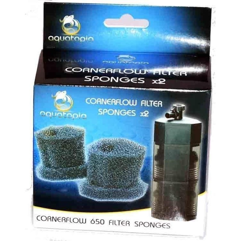 Aquatopia CornerFlow 650 Sponges 2 Pack