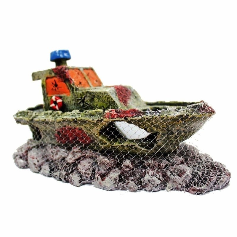 Aquatopia Hermit Crab Shipwreck with Net