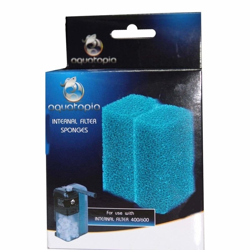 Aquatopia Internal Filter 400 & 600 Sponges & Carbon 2 Pack