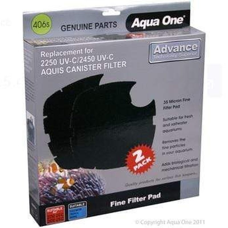 Aqua One Sponge 35ppi 2pk 406s - Nautilus 2700UV - 25406s