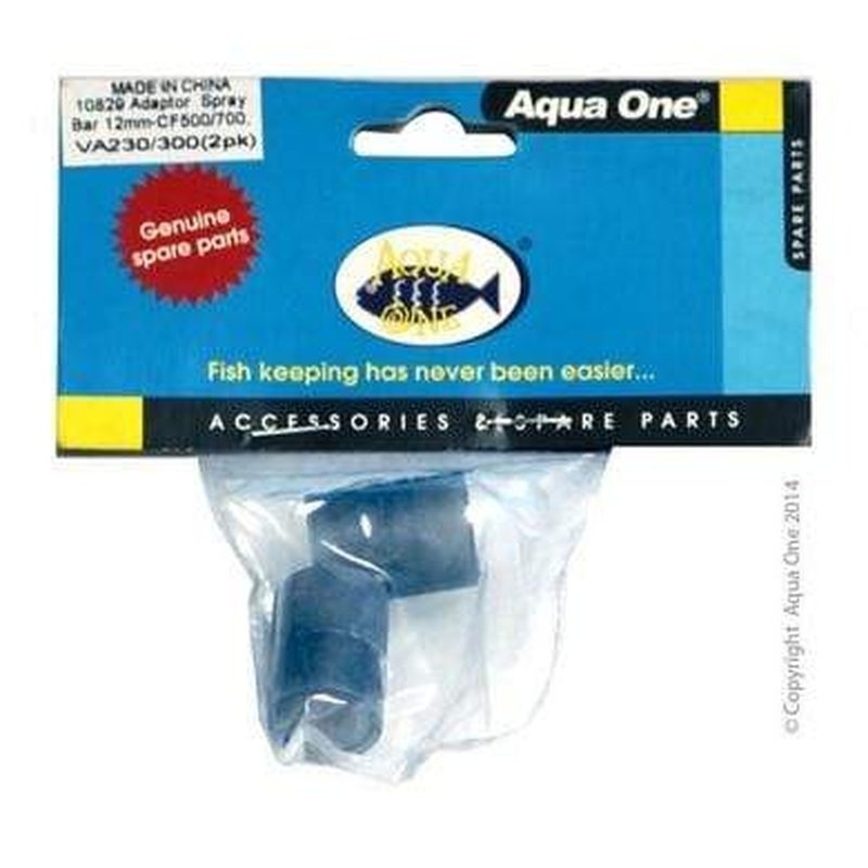 Aqua One Spray Bar Adaptor 12mm 2pk - Aquis 500 700 VA230 300 - 10829