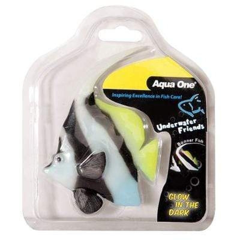 Aqua One Underwater Friends Glow in the Dark Floating Bannerfish