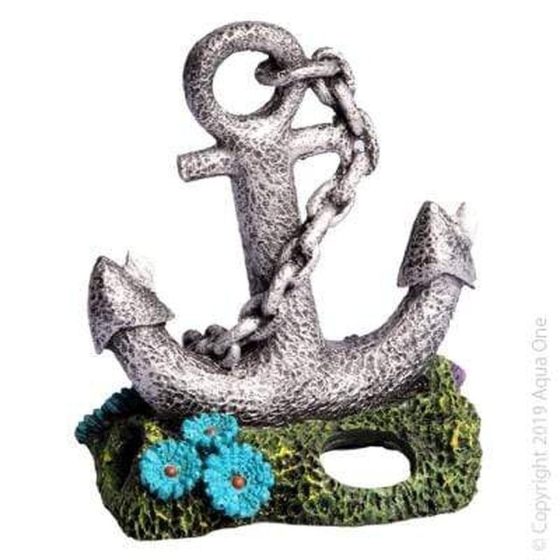 Aqua One Ruined Anchor on Reef 10.5 x 7 x 12cm