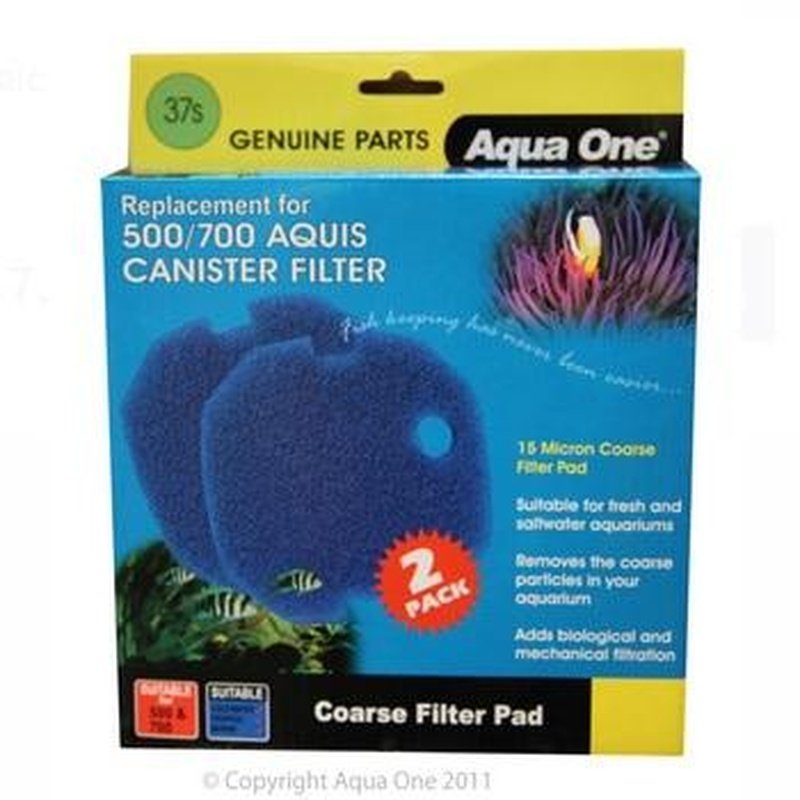 Aqua One Sponge 15ppi 2pk 37s - Aquis 500/700 - 25037s