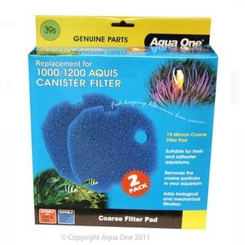 Aqua One Sponge 15ppi 2pk 39s - Aquis 1000/1200 - 25039s