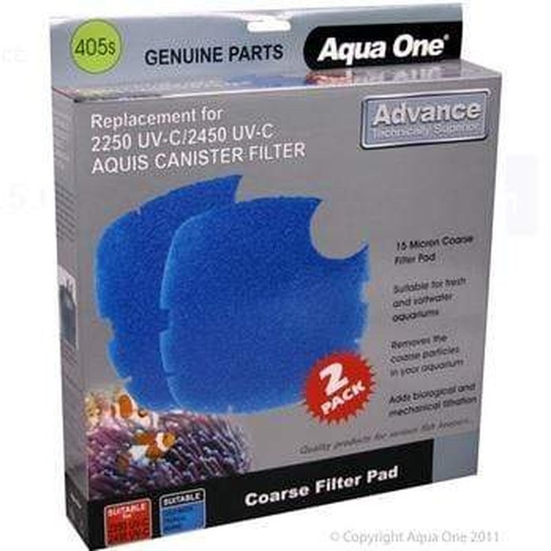 Aqua One Sponge 15ppi 2pk 405s - Nautilus 2700UV - 25405s