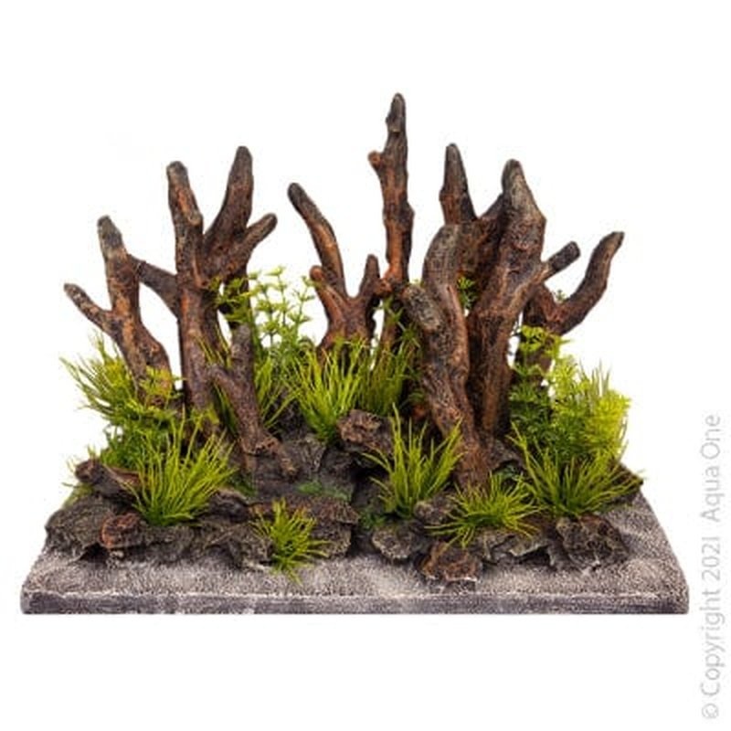 Aqua One Excoscape Driftwood on Rock Garden Large 32.5 x 18 x 23.5cm