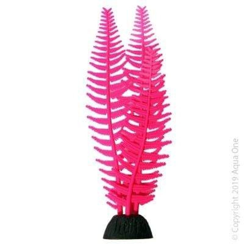 Aqua One Flexiscape Medium Feather Algae Pink Plant 22cm