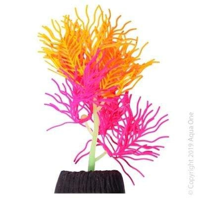 Aqua One Flexiscape Small Hornwort Pink and Orange Plants 13.5cm