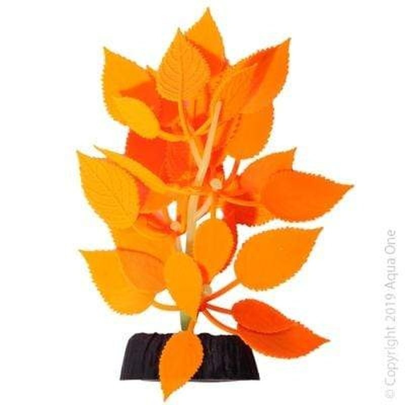 Aqua One Flexiscape Small Mermaid Weed Orange Plant 13.5cm