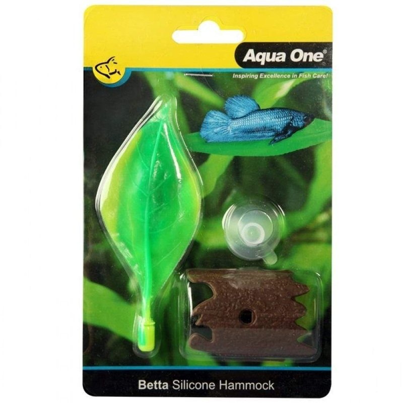 Aqua One Betta Silicone Hammock With Bark