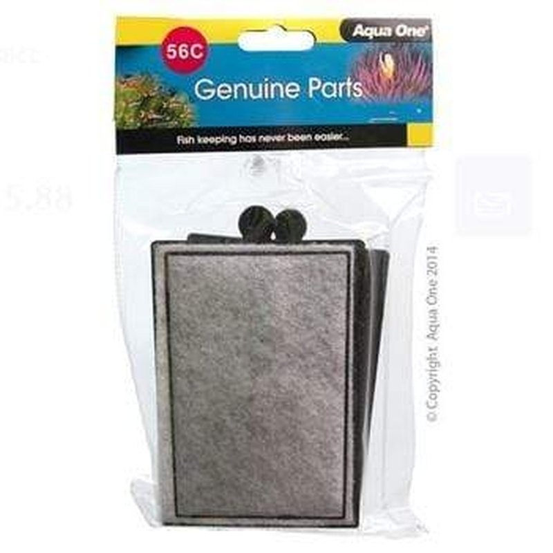 Aqua One Carbon Cartridge 2pk 56c - Horizon 130 HF400 Hang On Filter (25056c)