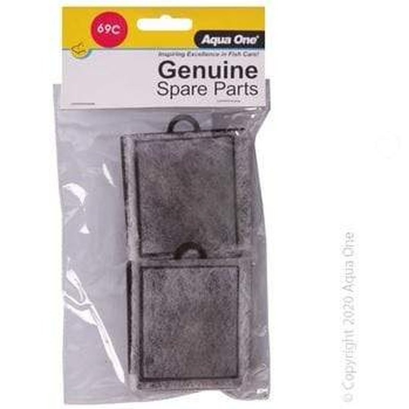 Aqua One Carbon Cartridge 2pk 69c - AquaStart 340 - 25069c