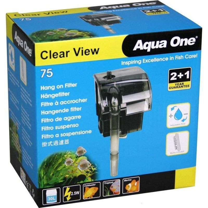 Aqua One ClearView 75 Hang On Filter (30L, 190L/h)