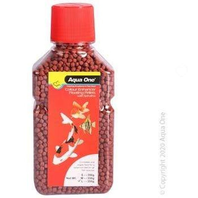 Aqua One Colour Enhancer Pellet Food 3-5mm 350g