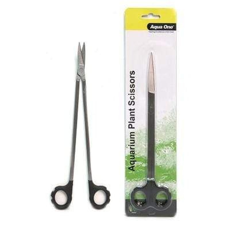 Aqua One Easy Reach Aquarium Plant Scissors Straight 25cm