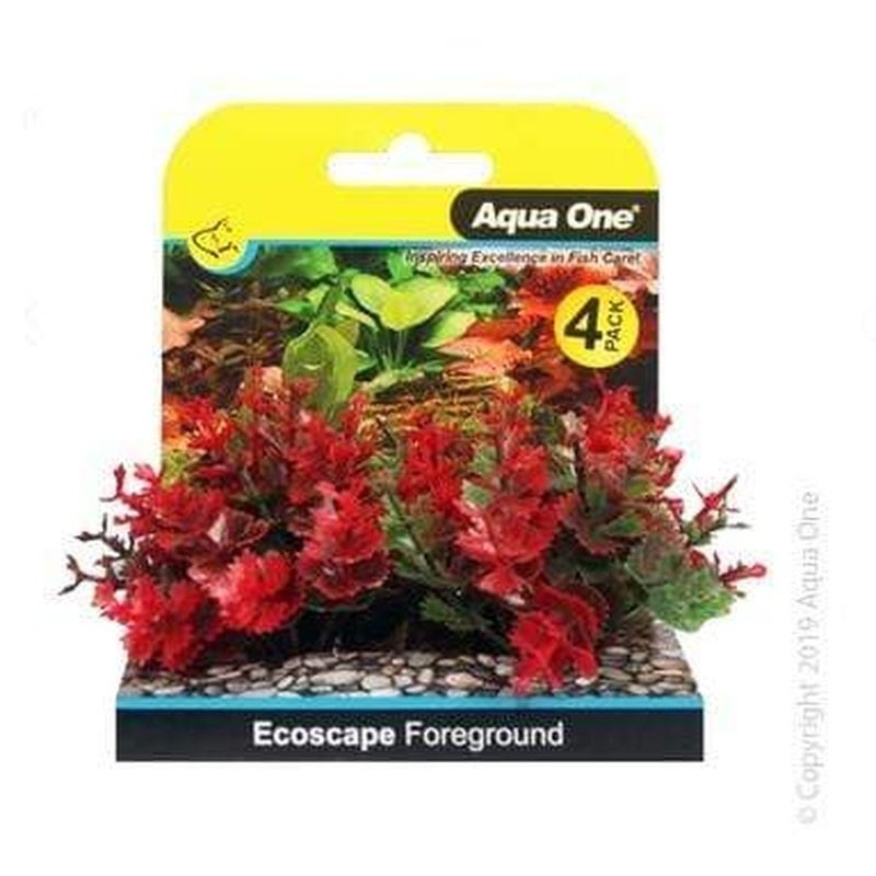 Aqua One Ecoscape Foreground Catspaw Red 5cm 4 Pack