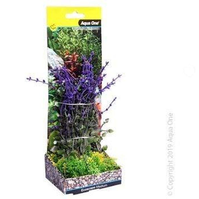 Aqua One Ecoscape Medium Bladderwort Purple 20cm