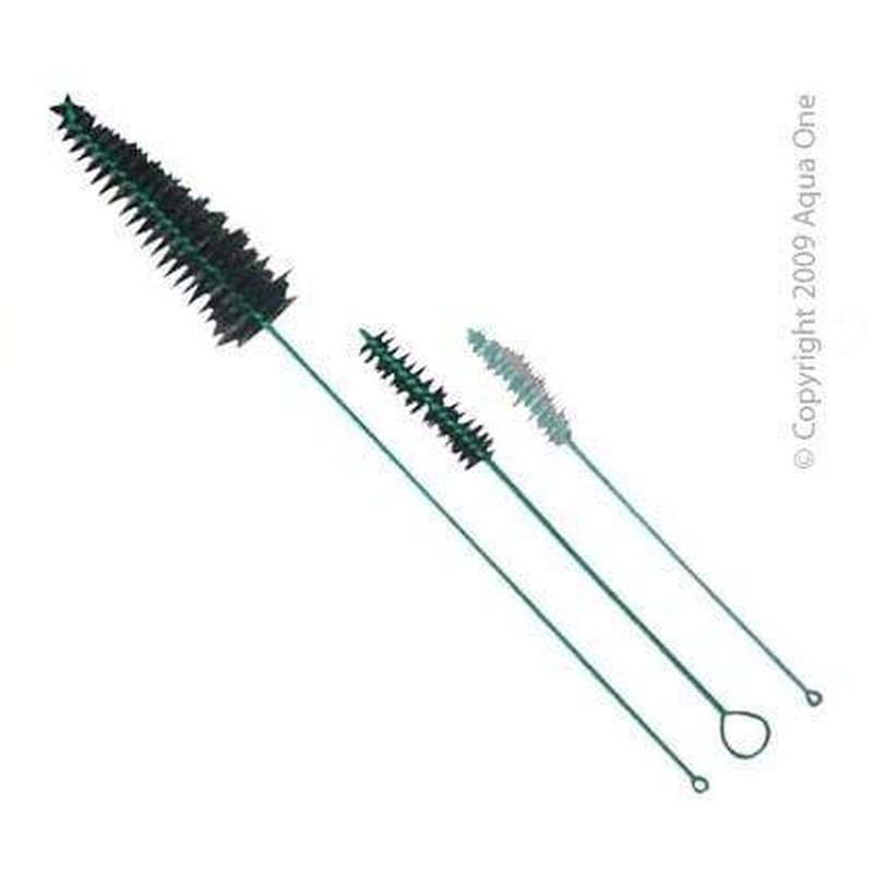 Aqua One Aquarium Filter Pipe Cleaner 3 Brush Set