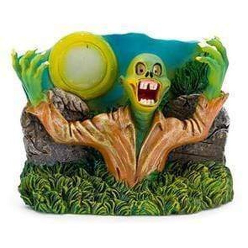 The Swimming Dead Zombie Rising From Grave with Full Moon