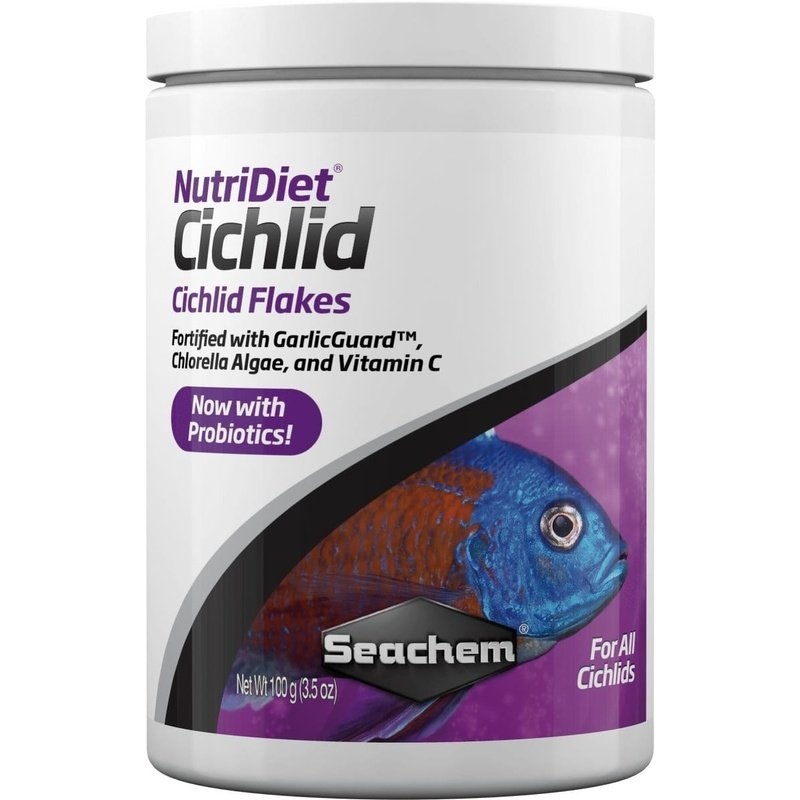 Seachem NutriDiet Cichlid Flakes with Probiotics