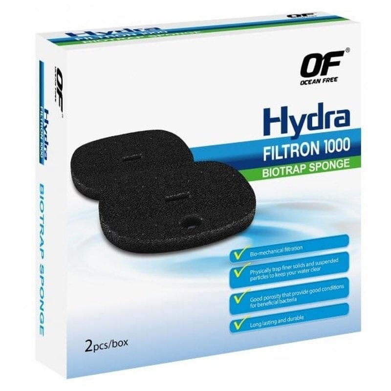 Ocean Free Hydra Filtron 1000 BioTrap Sponge 2 Pack