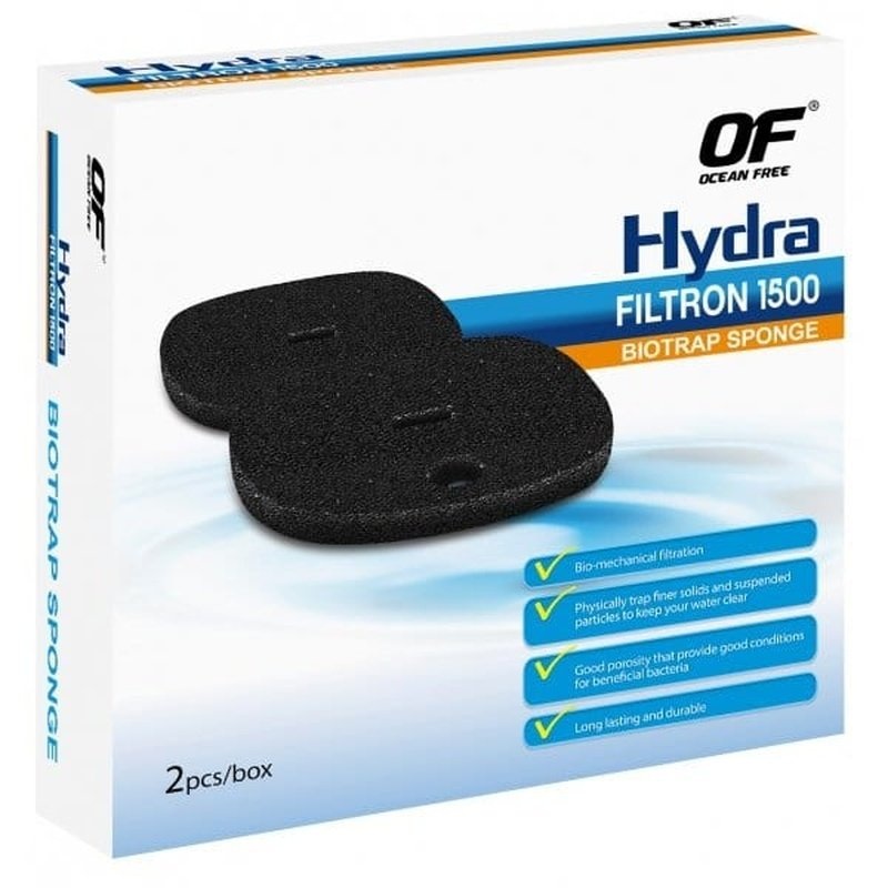 Ocean Free Hydra Filtron 1500 BioTrap Sponge 2 Pack