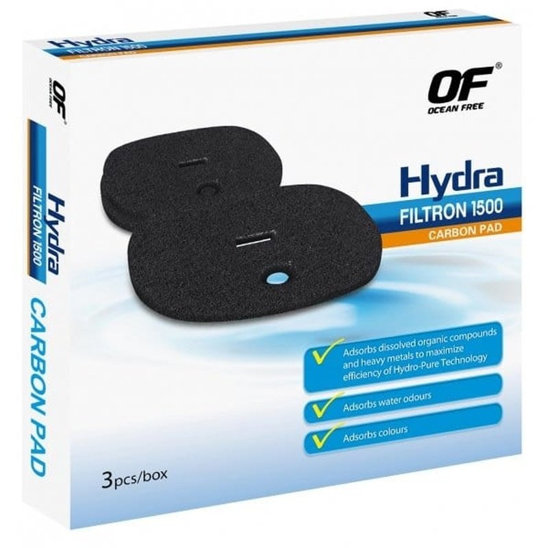 Ocean Free Hydra Filtron 1500 Carbon Pad 3 Pack