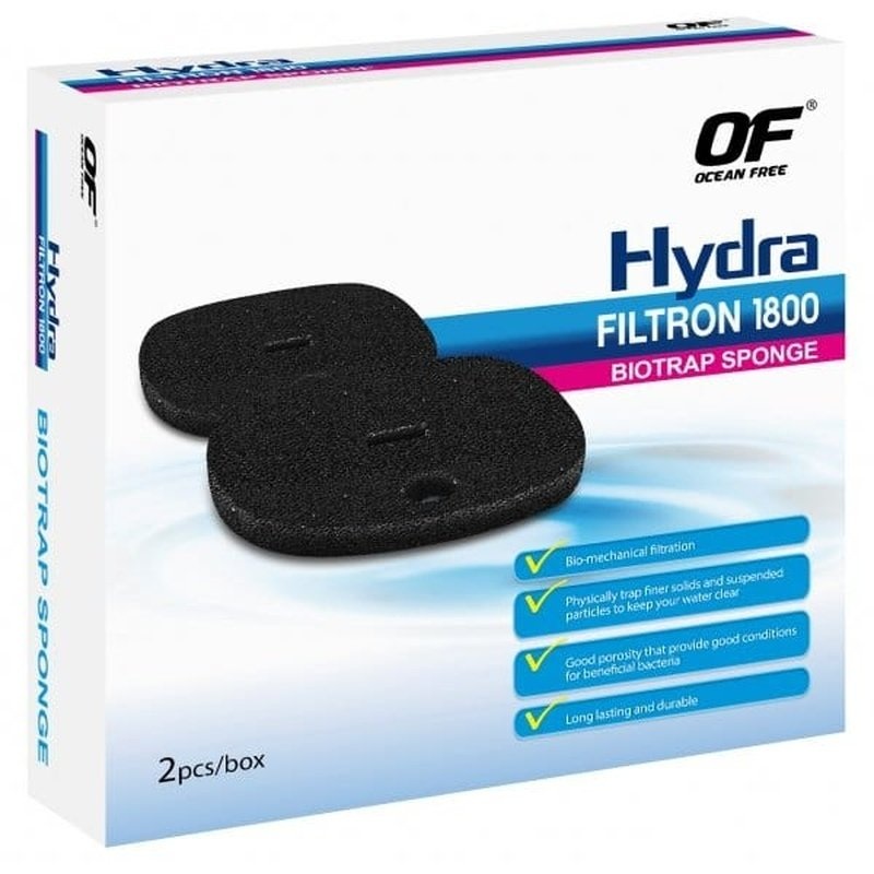 Ocean Free Hydra Filtron 1800 BioTrap Sponge 2 Pack