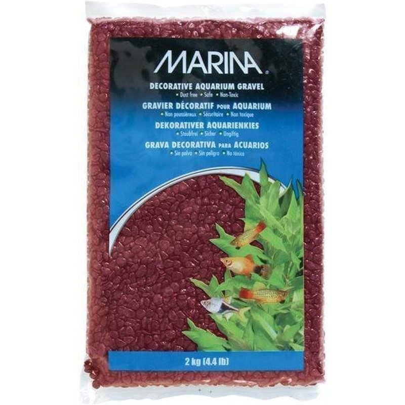 Marina Decorative Aquarium Gravel Burgundy