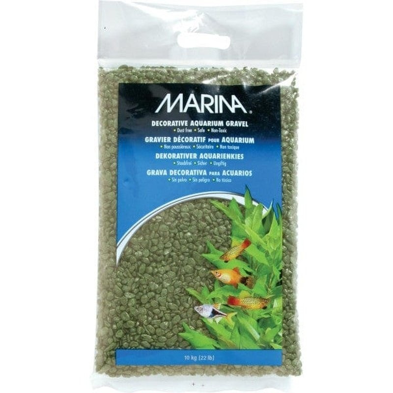 Marina Decorative Aquarium Gravel Dark Olive Green 10kg