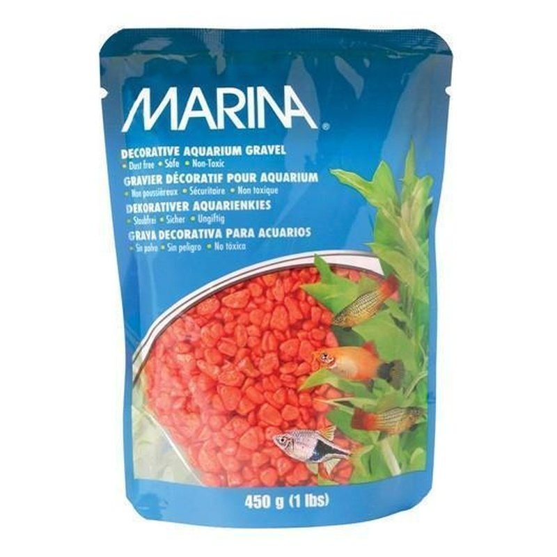 Marina Decorative Aquarium Gravel Orange