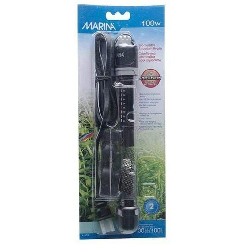 Marina Submersible Aquarium Heater 100W 22cm (100L)