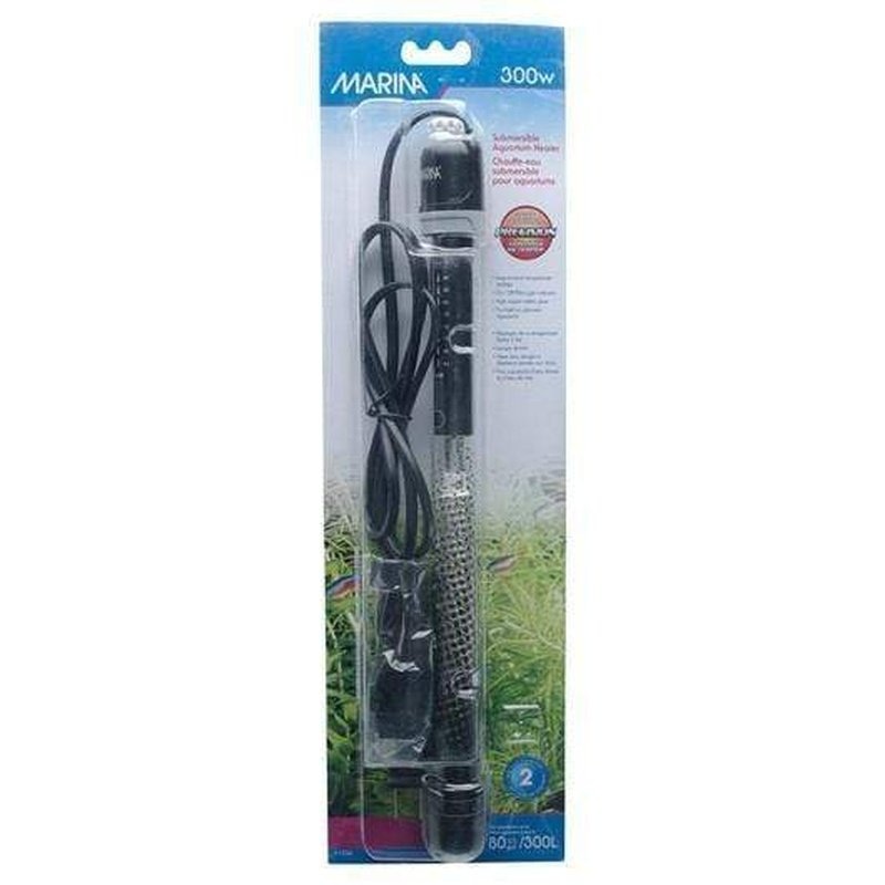 Marina Submersible Aquarium Heater 300W 27cm (300L)