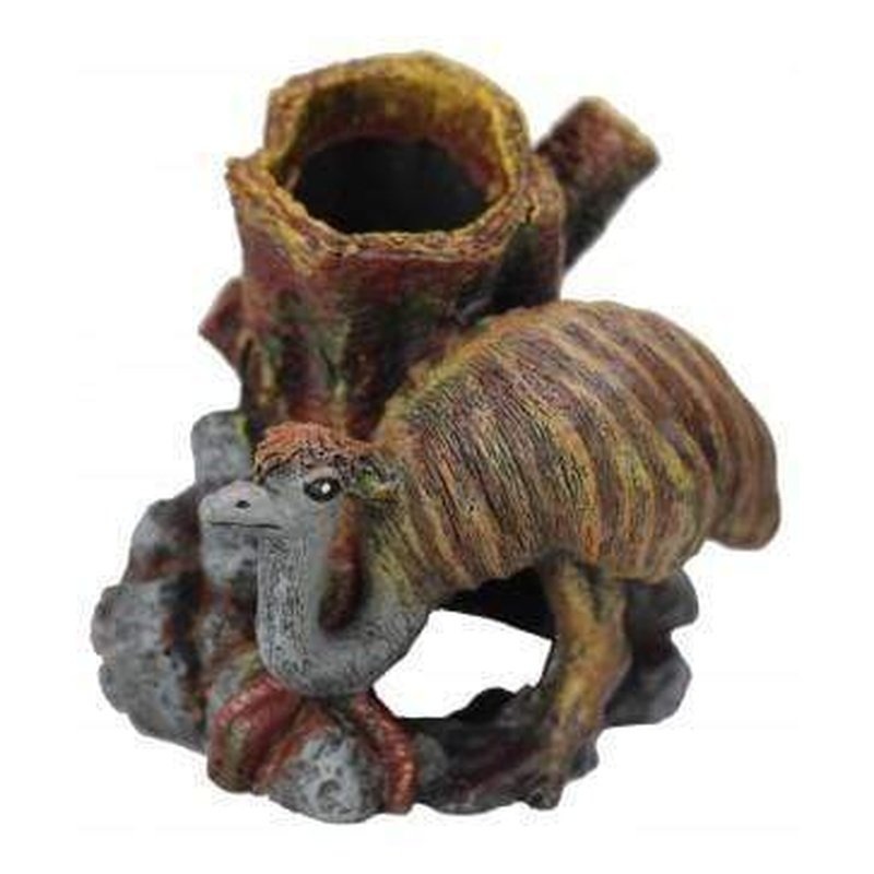 Neptune Emu with Tree Trunk Small 12 x 11 x 10cm