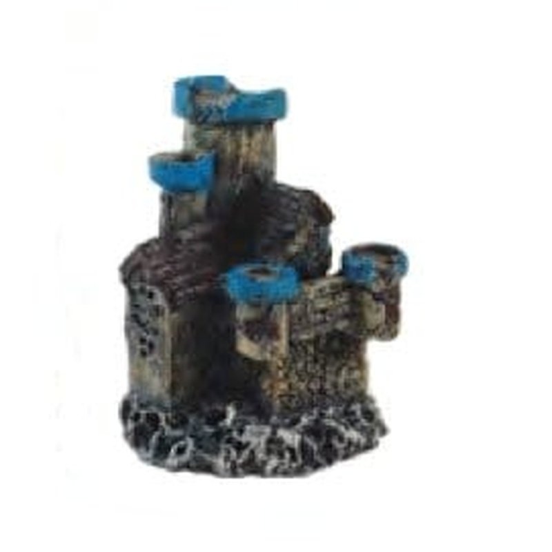 Neptune Mini Blue Topped Castle 6cm