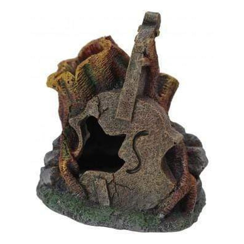 Neptune Wombat Hole with Tree Trunk Small 12 x 11 x 9cm