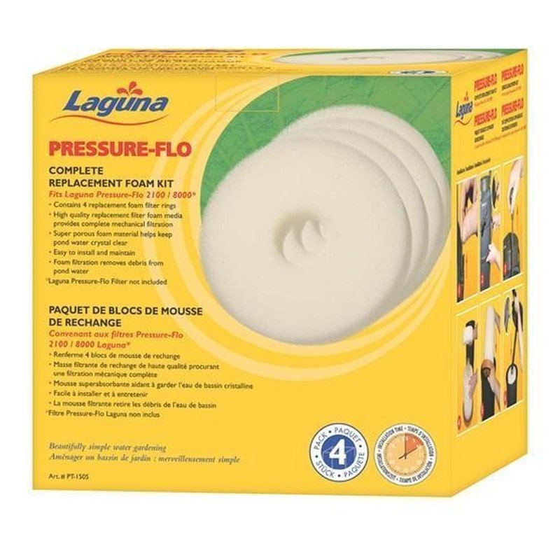 Laguna Pressure-Flo Foams 4 Pack for 8000