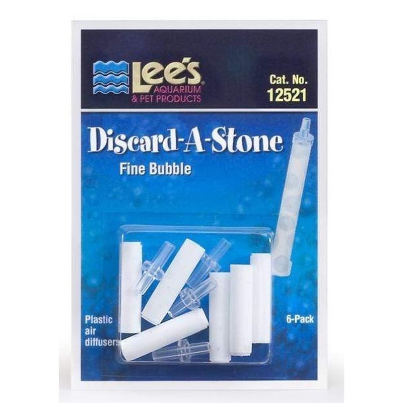 Lee's Discard-A-Stone Fine Bubble Air Stones 6 Pack