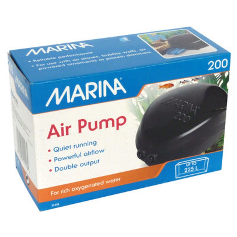 Marina 200 Twin Outlet Air Pump (up to 225L) 2 x 90L/h