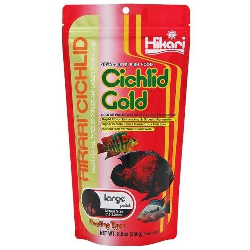 Hikari Cichlid Gold Large Pellet 7.2-8.2mm 250g